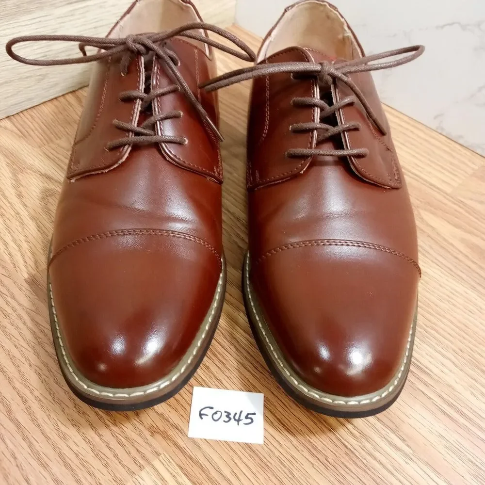 Bruno Marc Shoes Mens Sz 9.5W EU 43 Oxford Cap toe Princewide-6 Leather‎